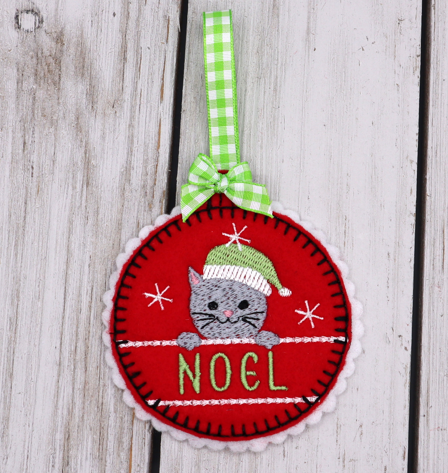 Christmas Cat Ornaments | OregonPatchWorks