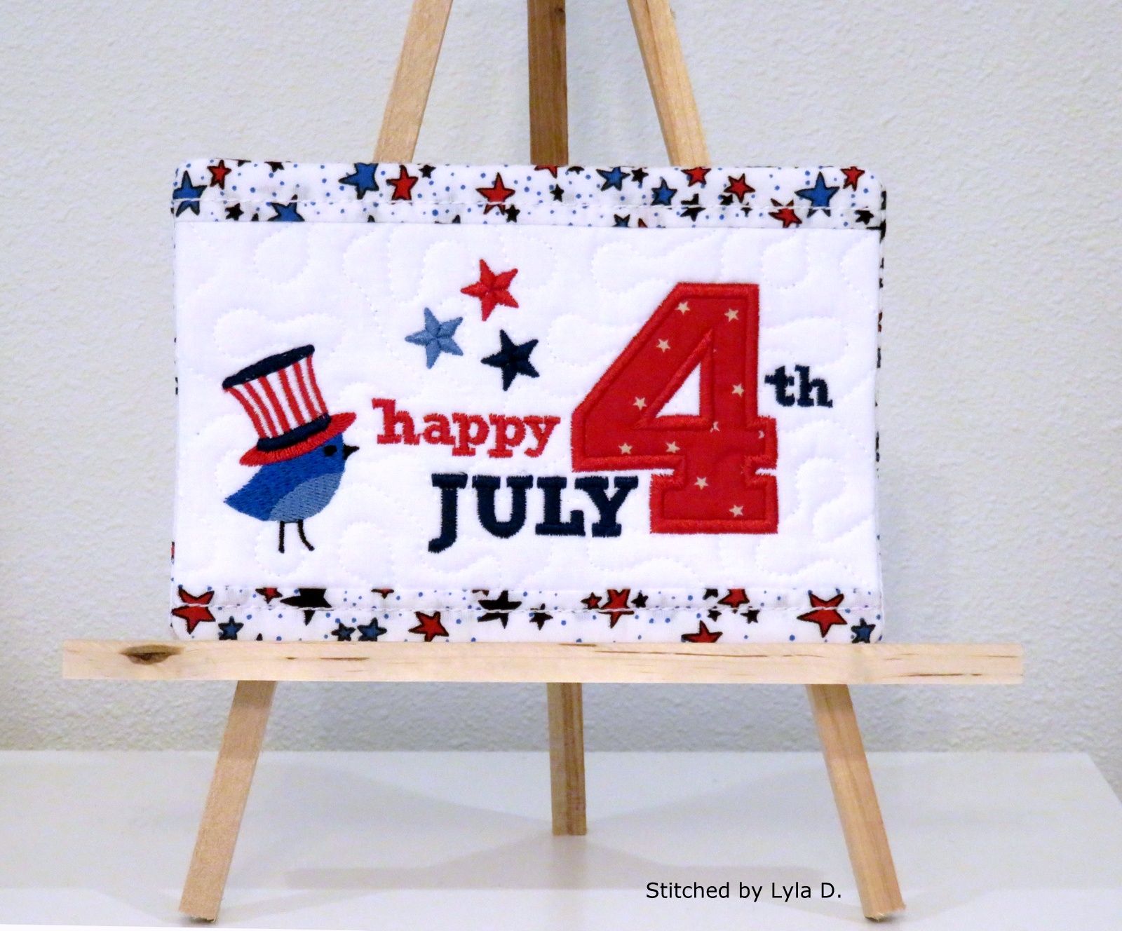 July 4th Mug Rug-4