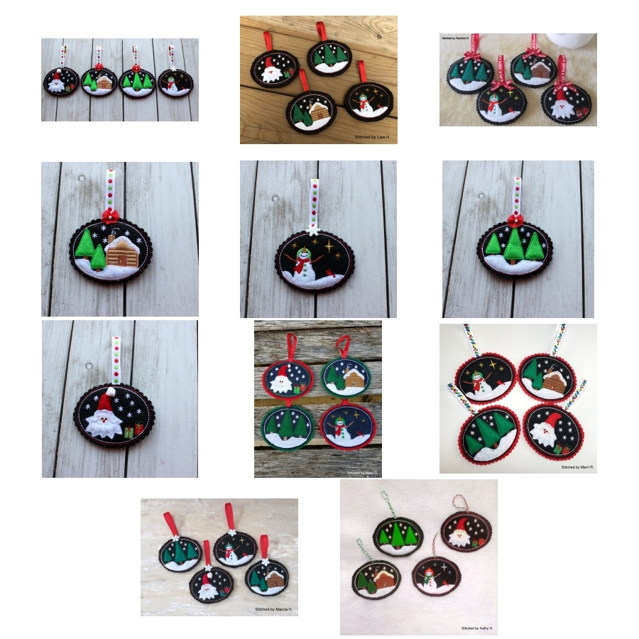 Applique Felt Ornaments