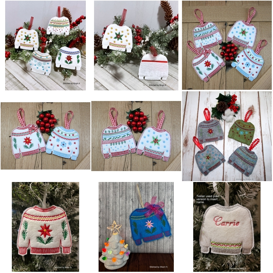 Sweater Ornaments or Gift Card Holders