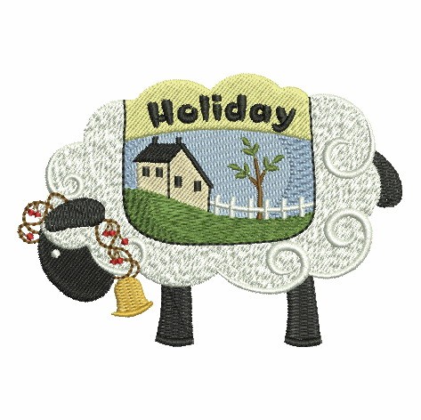 Folk Art Sheep-5