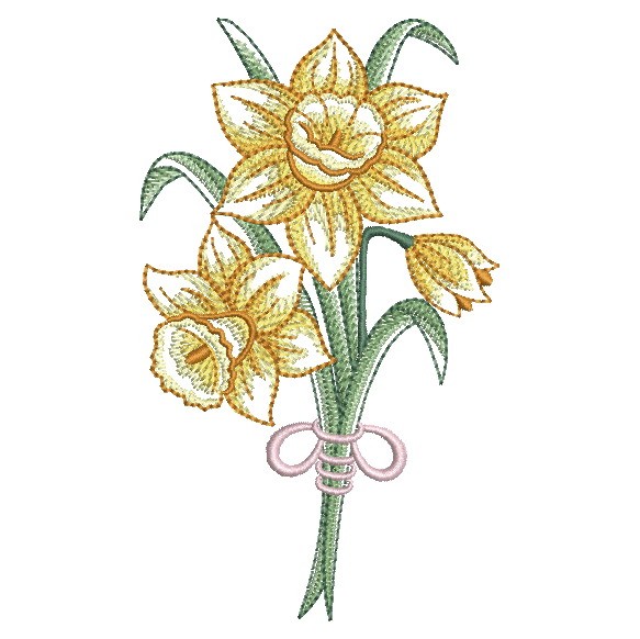 Art Deco Daffodils-3