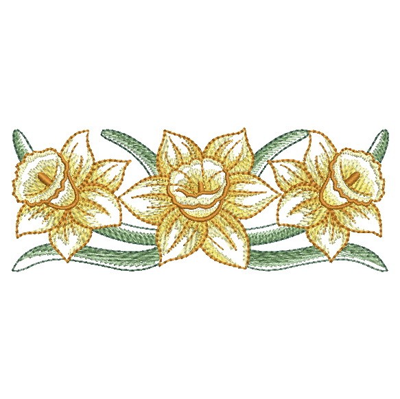 Art Deco Daffodils-5