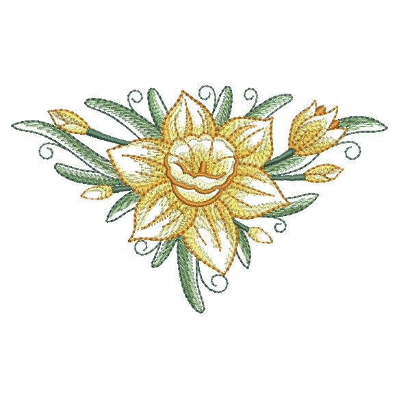 Art Deco Daffodils-6