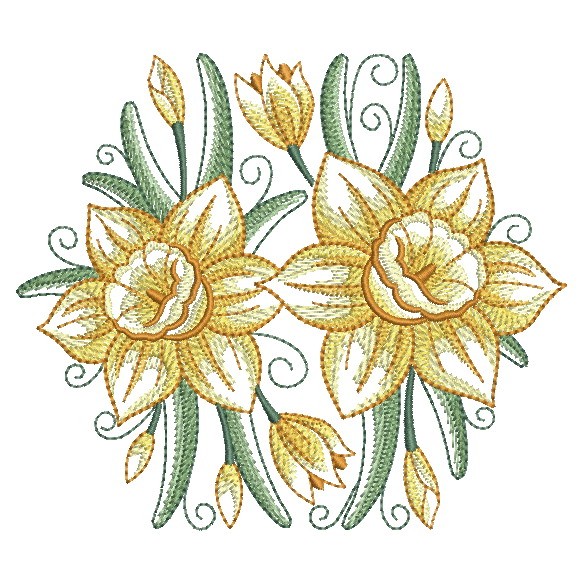 Art Deco Daffodils-12