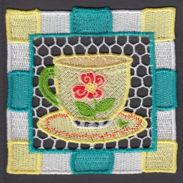 FSL Tea Time Coaster | OregonPatchWorks