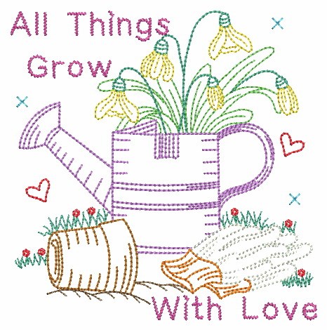 Vintage All Things Grow With Love-12