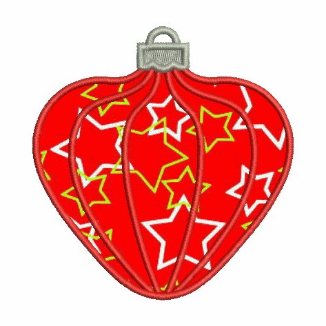 Applique Christmas Ornaments-13