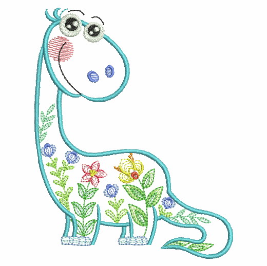 Floral Dinosaurs-3