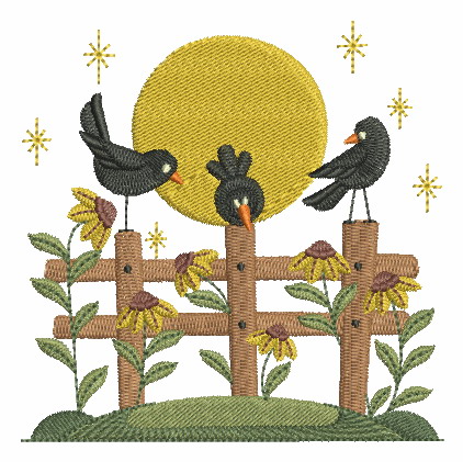 Folk Art Crow-5