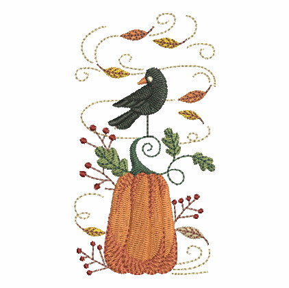 Folk Art Crow-6