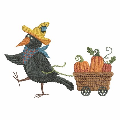 Folk Art Crow-11