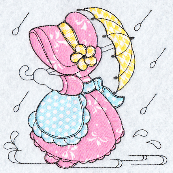 Applique Sunbonnet Sue-7