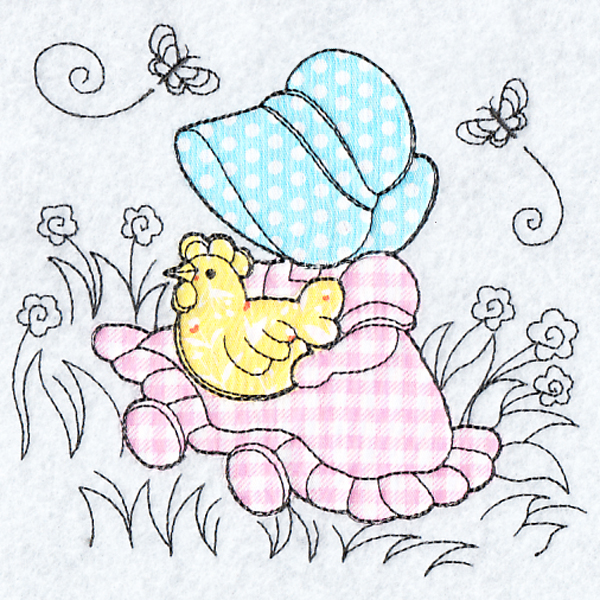 Applique Sunbonnet Sue-10