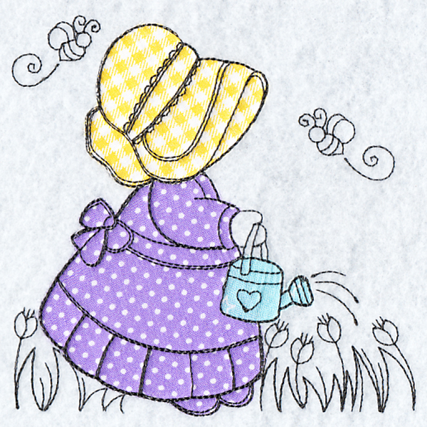 Applique Sunbonnet Sue-11