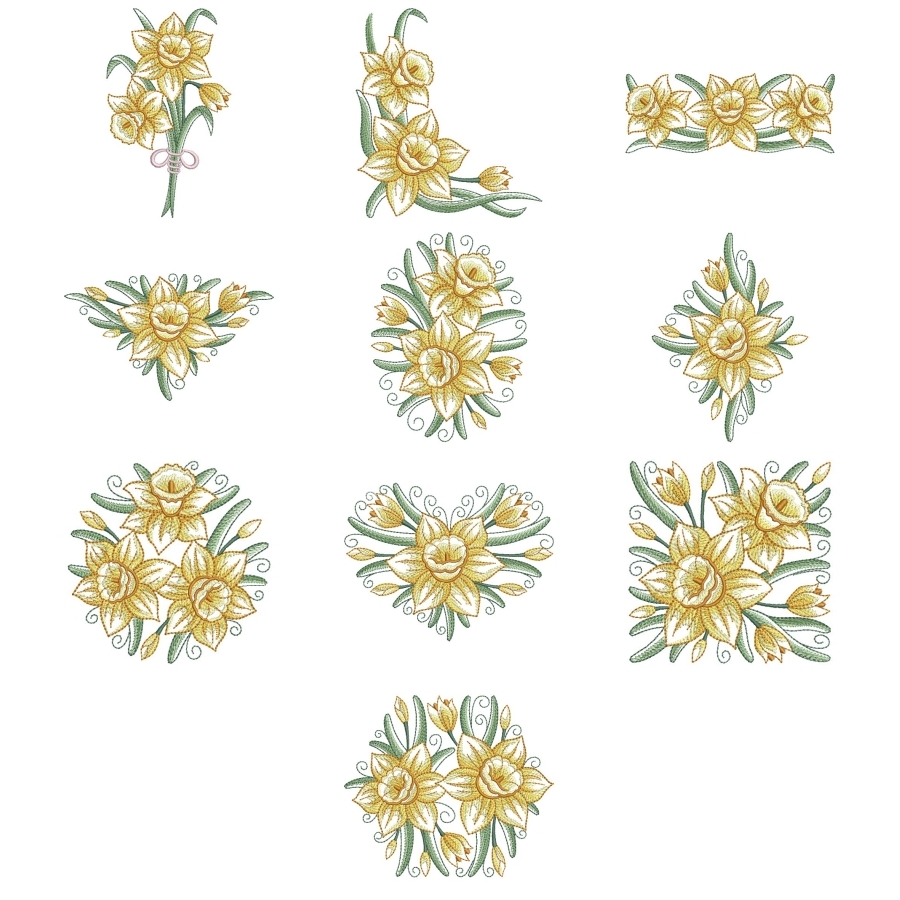 Art Deco Daffodils