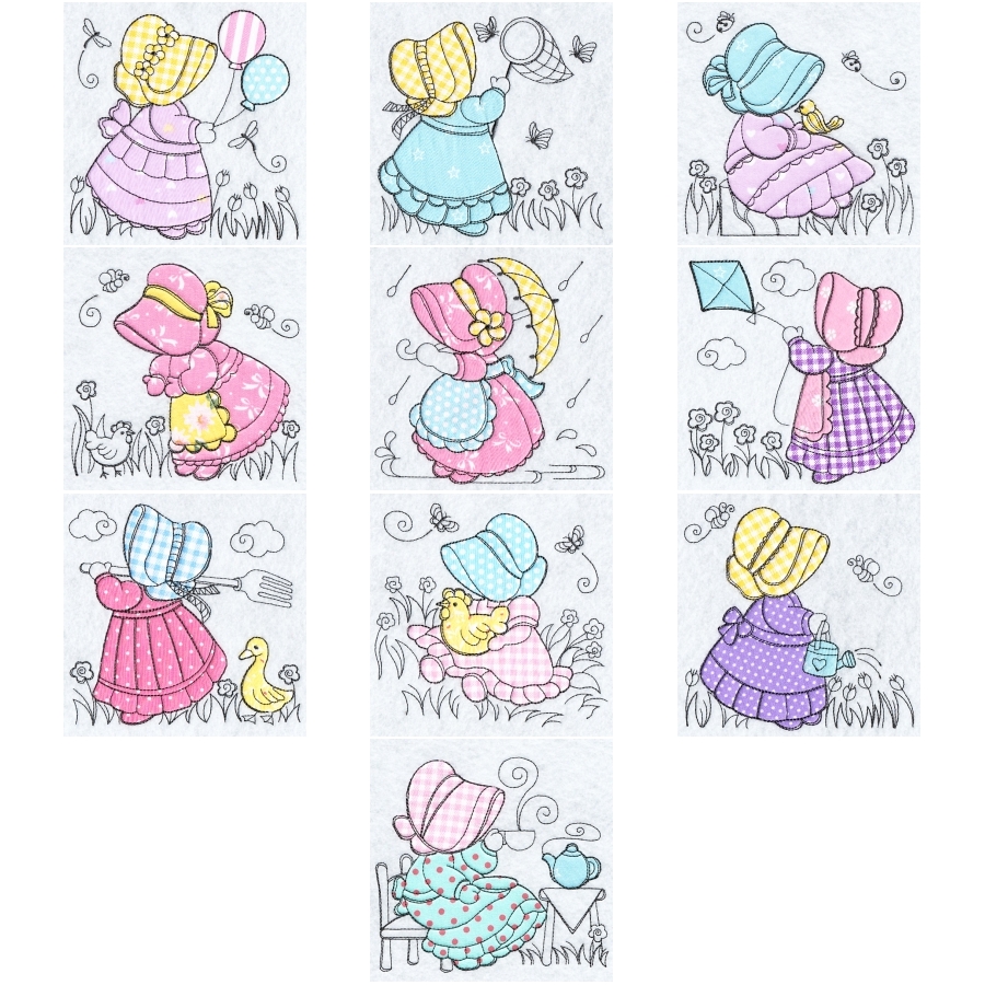 Applique Sunbonnet Sue