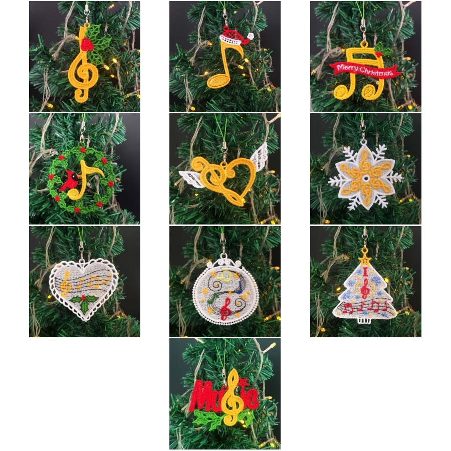 FSL Christmas Music Ornaments
