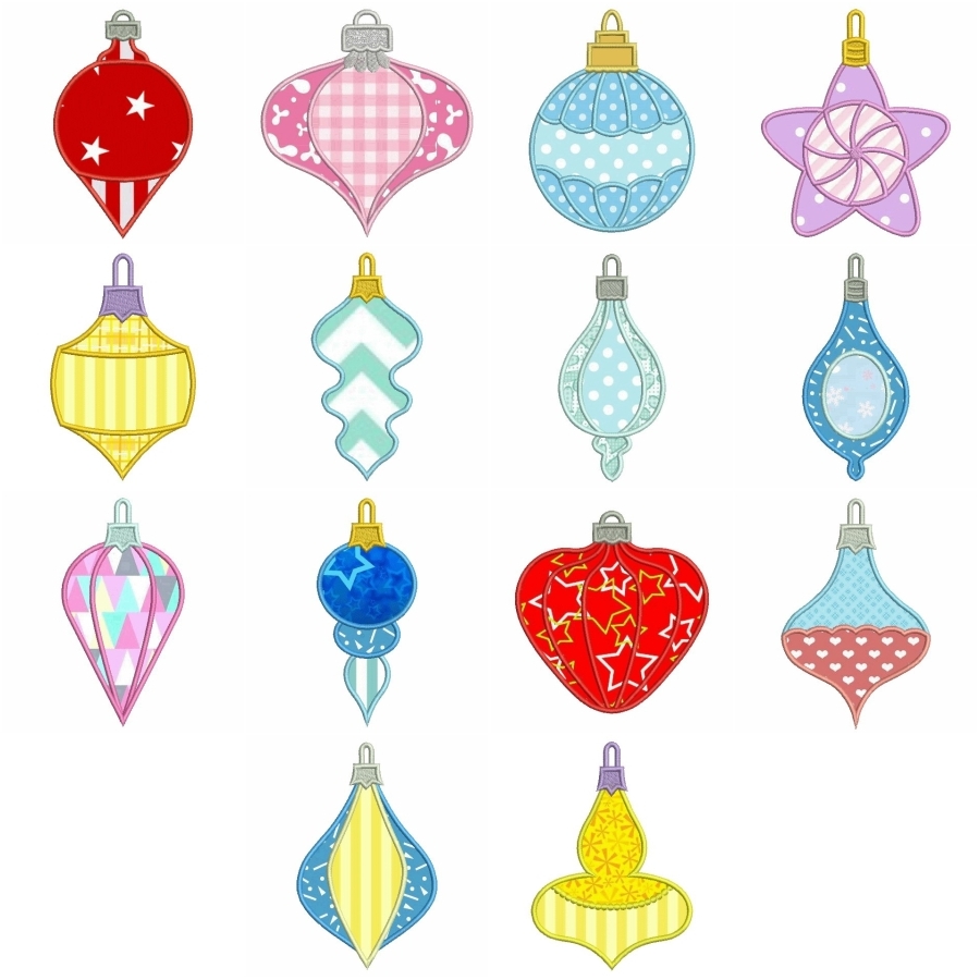 Applique Christmas Ornaments