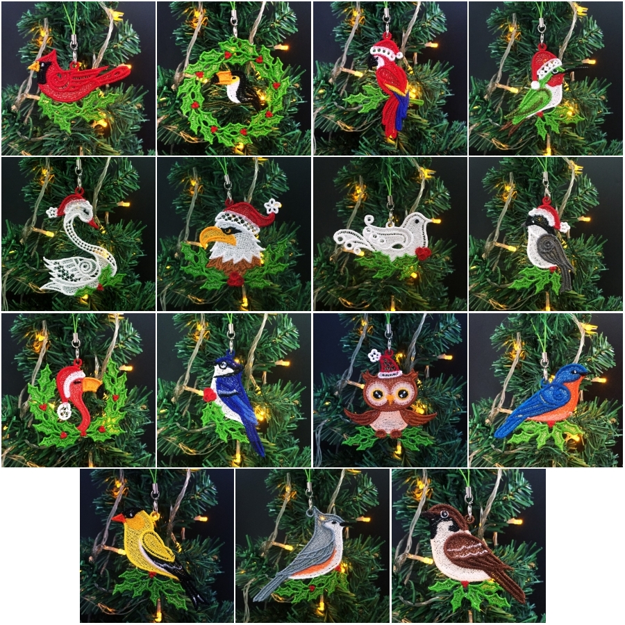 FSL Christmas Bird Ornaments