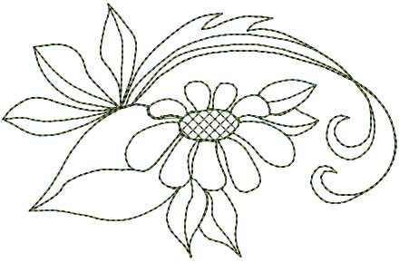 Line Art Floral | OregonPatchWorks