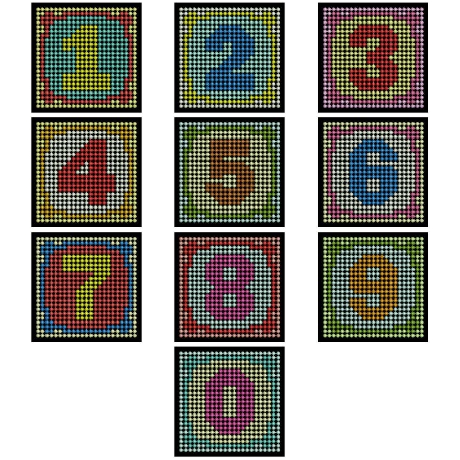 FSL Mosaic Numbers | OregonPatchWorks