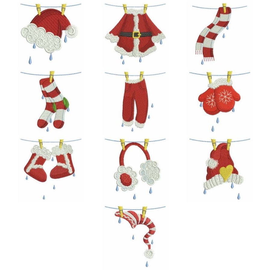 Santa Claus Clothesline 