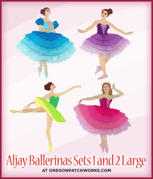 Aljay Designs Aljay Balerinas Sets 1 and 2 Large