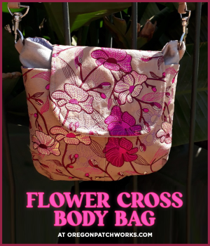 Embroidery Weekly Flower Cross Body Bag