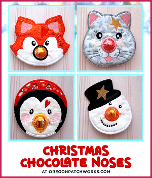 Embroidery Weekly Christmas Chocolate Noses