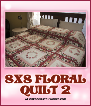 Elsa’s Designs   8x8 Floral Quilt 2