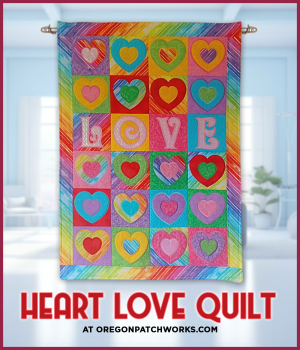 Embroidery Weekly Heart Love Quilt