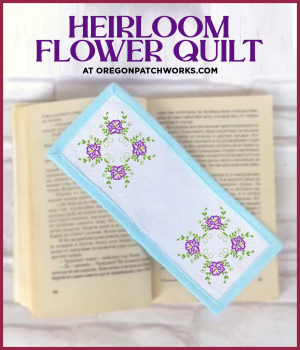 Sweet Heirloom Embroidery Heirloom Flower Quilt