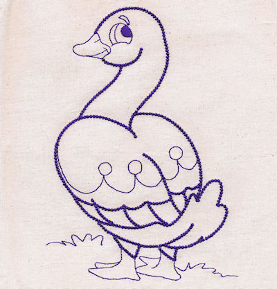 redwork duck