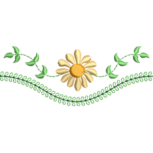 daisy border design